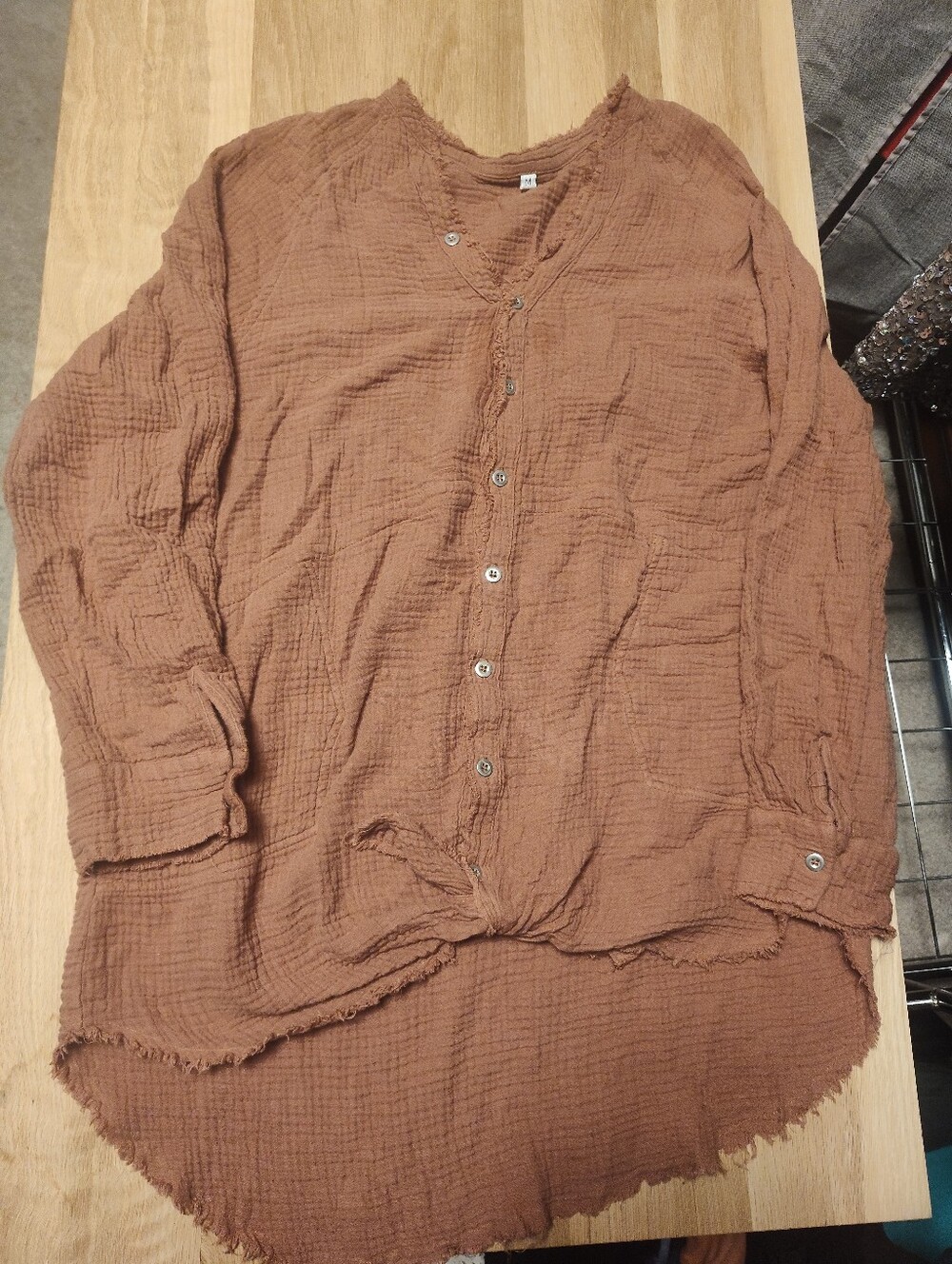 Women's Linen Orange Tunic